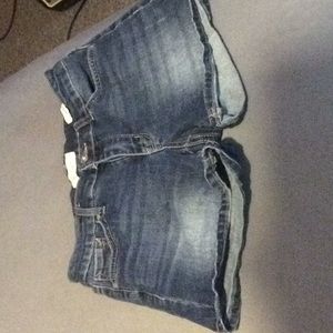 Jessica Simpson blue jean shorts